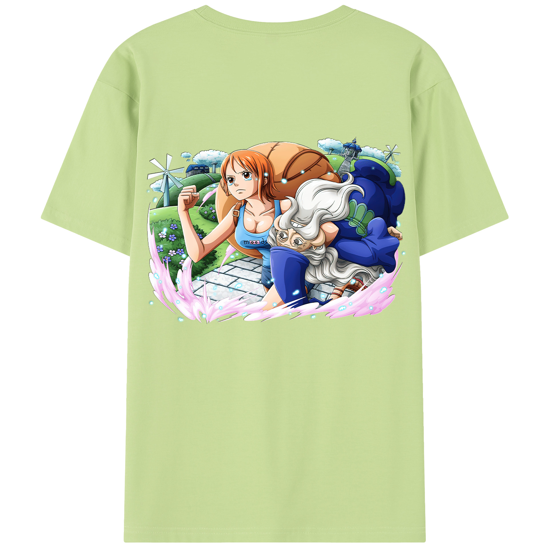 ワンピース ナミ ONE PIECE Nami 綿100％半袖Tシャツ（背面プリント）